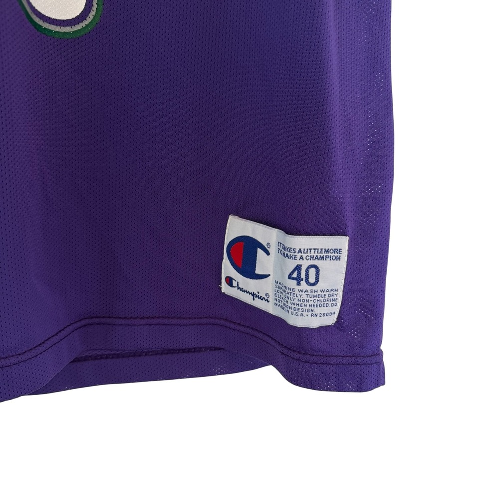 Champion Milwaukee Bucks Glenn Robinson 13 Jersey VTG 90s Purple NBA 40 Medium - Picture 2 of 10